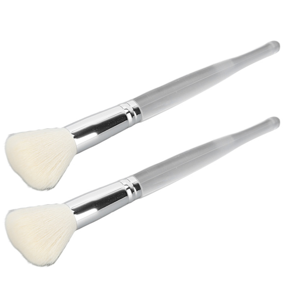 2 stk makeup børste blød elastisk tæt uld stor dækning Præcis påføring pulver børste til makeup pulver blusher