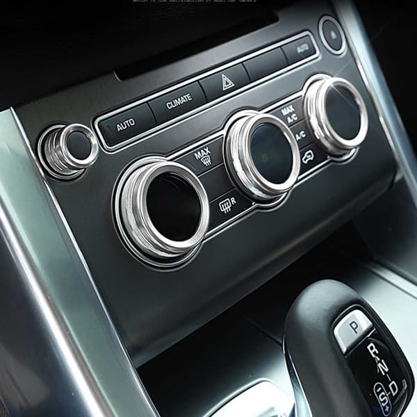 4 st AC luftkonditioneringsratt trimskydd passar för Range Rover Sport Autobiography Vogue (silver)
