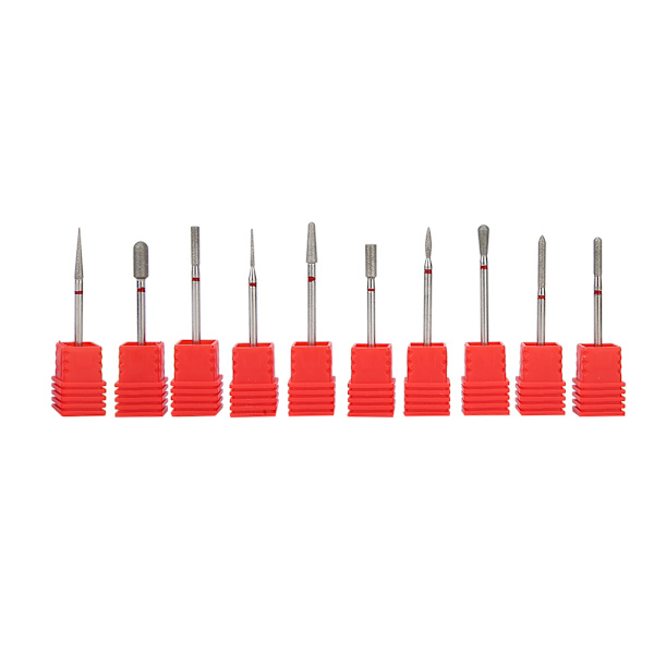 10 st Nagelborr Nagelpolering Burr Manikyr Pedikyr Tillbehörsverktyg Set Typ B