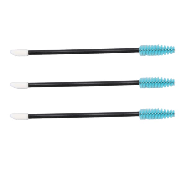 50 stk. engangs øyenvippebørste dobbeltsidig engangs øyenvippemaskarabørste for øyenvippeforlengelse, øyenbryn og sminke blågrønn