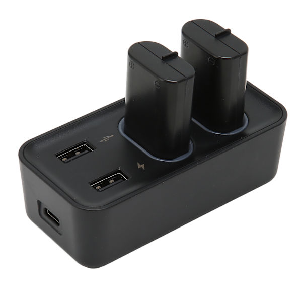 Kontroller batteripakke 2 stk 800mAh oppladbare batterier med USB-ladestasjon for Xbox One X S-serien