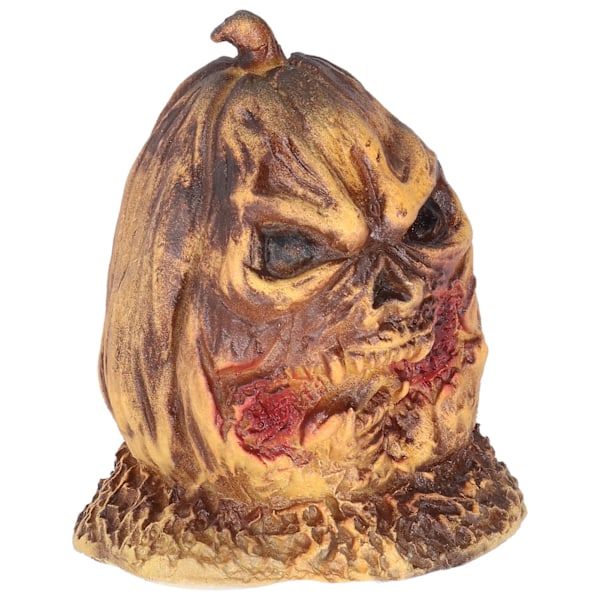 Skummel gresskarhode lys ornament Halloween hjemmedekorasjon Halloween skulptur ornamenter#B