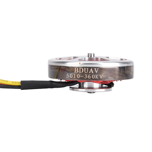 5010-360KV 1 stk. Metal udendørs stor belastning multiakse tyk ledning hul dæksel dobbelt leje børsteløs motor negativ tand