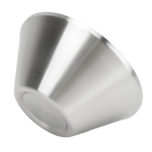 Salladsskål i rostfritt stål, multifunktionell, dubbelskiktad, silver, 20 cm