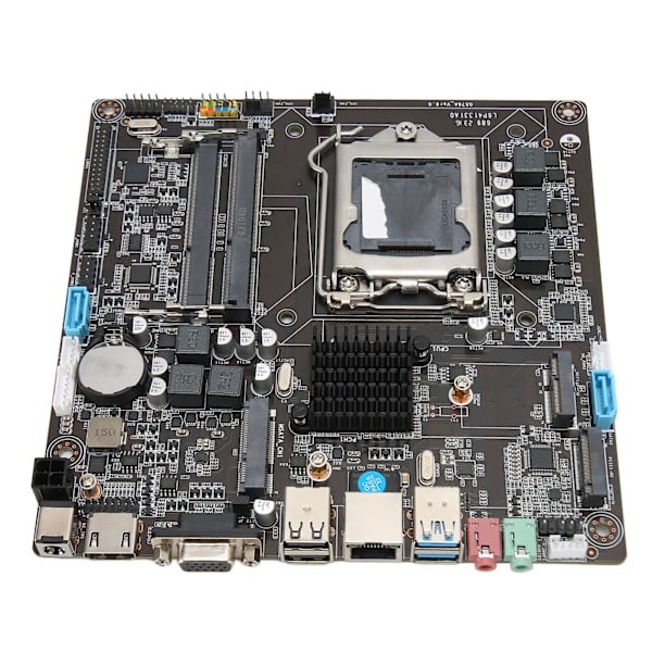 H81 Mini ITX moderkort LGA 1150-kortplats Dubbelkanal DDR3 Stöd för Core I3 I5 I7 4:e 5:e generationens CPU för All in One PC