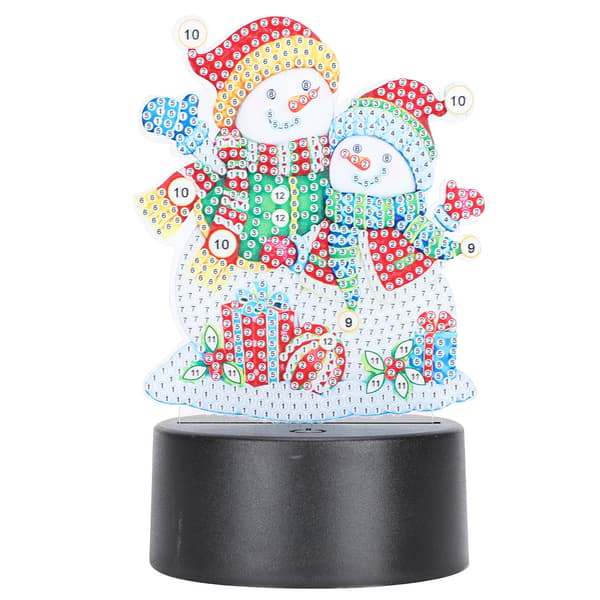LED Diamantmaling Nattlys Smart Touch 3D USB Jule DIY Hjemmepynt