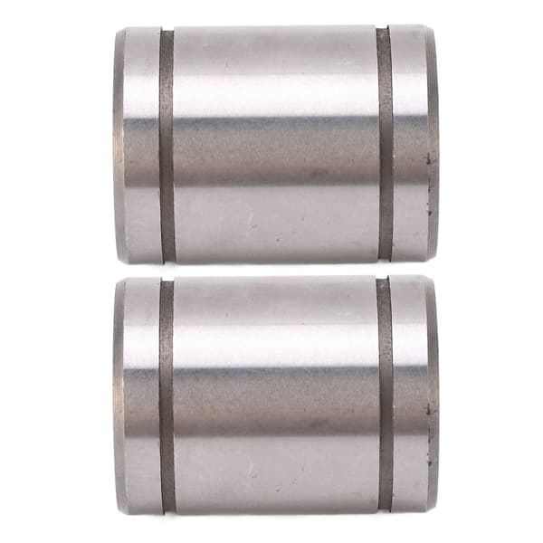 2 stk. cylinder lineær bevægelse kugleleje ID 16mm OD 28mm LM16UU til CNC 3D-printer