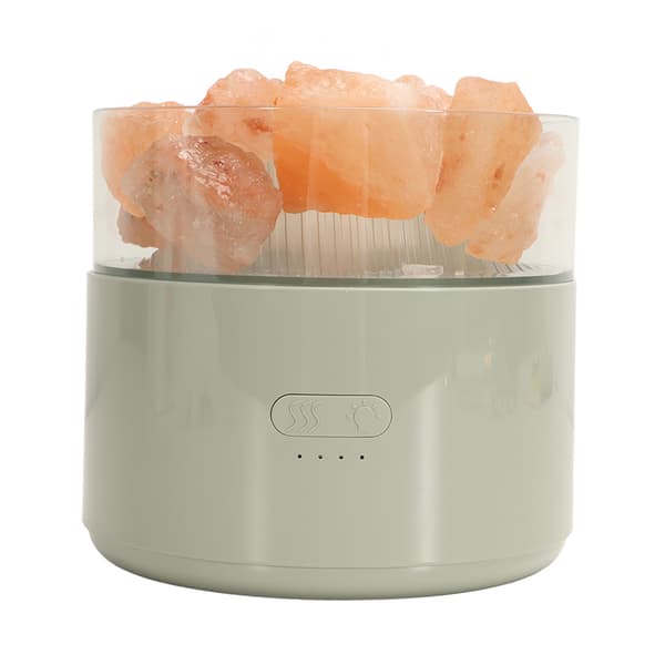 Aromalampe luftfugter farverig behagelig multifunktionel krystalsalt lysdiffuser DC5V 200ML til hjemmet grøn