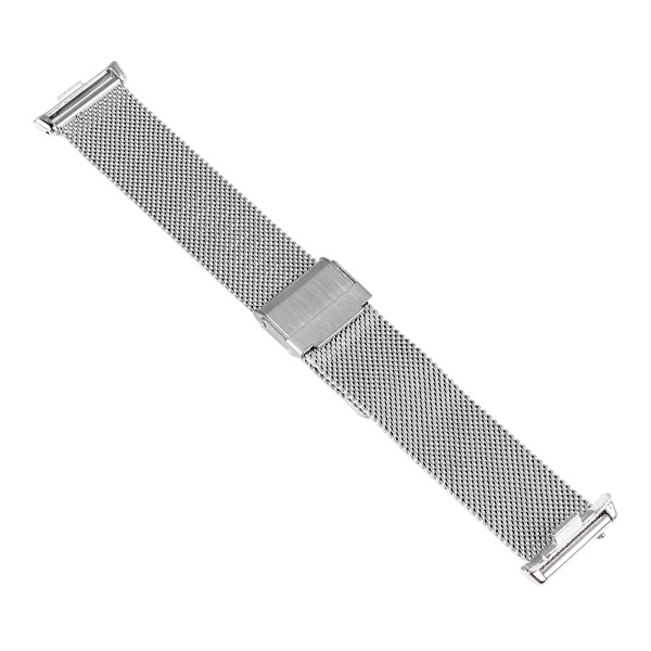 Ersättningsarmband i rostfritt stål för sportklocka, armband för Mi Band 8, silver