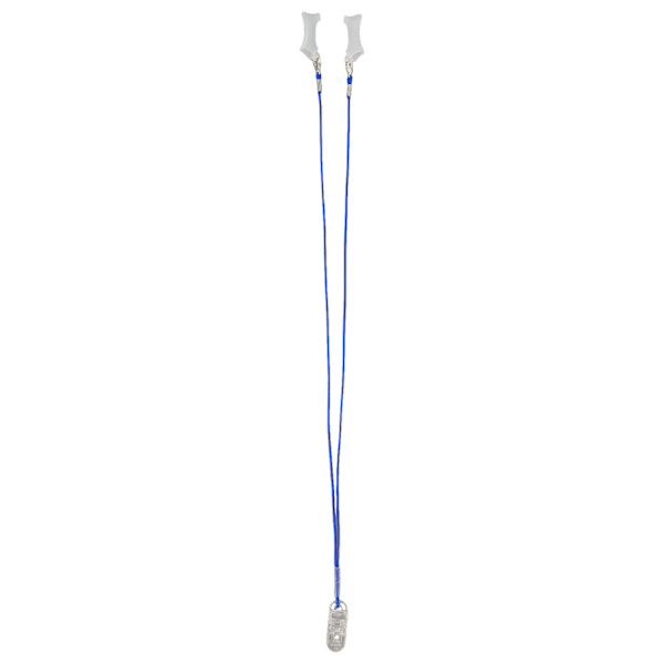 Transparent Sound Aid Clip A13 Fikseringsbeskytter, der holder blå BTE Lydforstærker Lanyard M Binaural