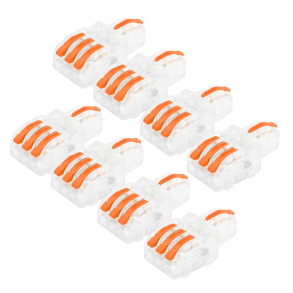 20 st SPL-kabelanslutning 1 in 3 ut press-typ splitter T-typ ledarterminalblock (orange)