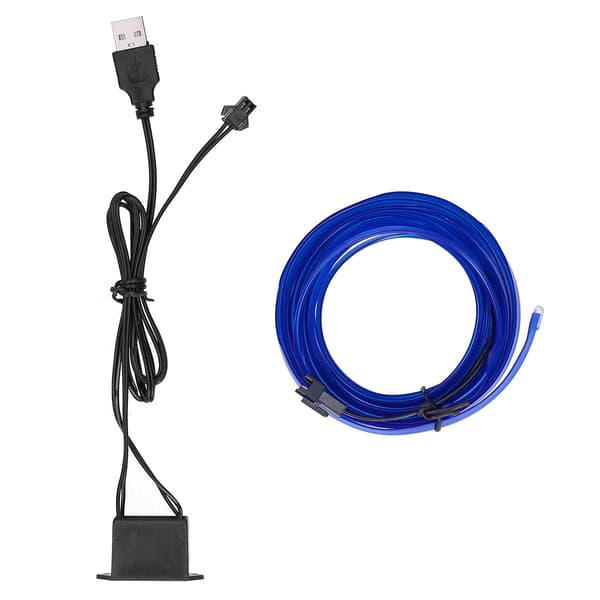 3 meter / 9,8 ft USB bil ambient lys fleksibel LED lysstrimmel bil interiør dekorativ lampe