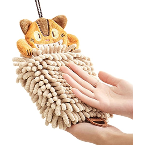 Söt Chenille Handduk - Handduk Tecknad Djur Chenille Handduk Kök Badrum, Absorberande Snabbtorkande Näsduk