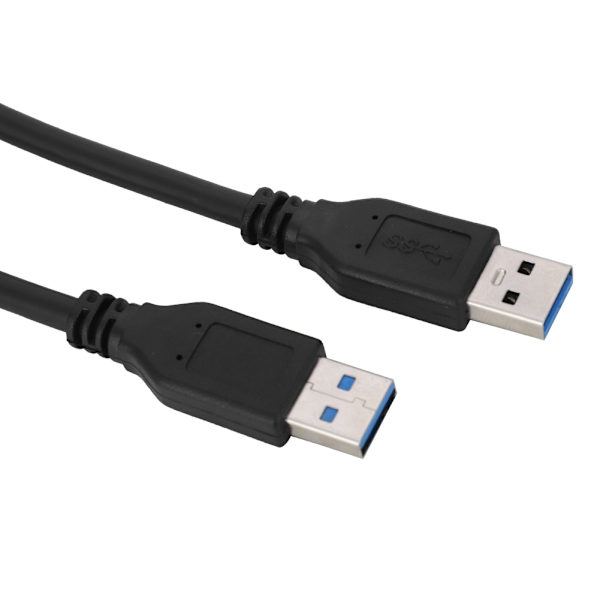 Højhastigheds USB3.0 A-han til A-han forlængerkabel panelmontering 5 Gbps (1 m)