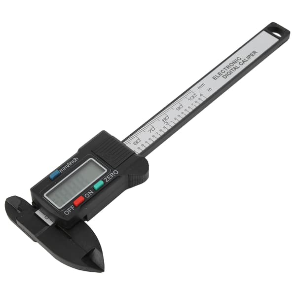 Digital LCD Display Skjutmått Hög Noggrannhet Plast Kolfiber Vernierskala 0-100mm