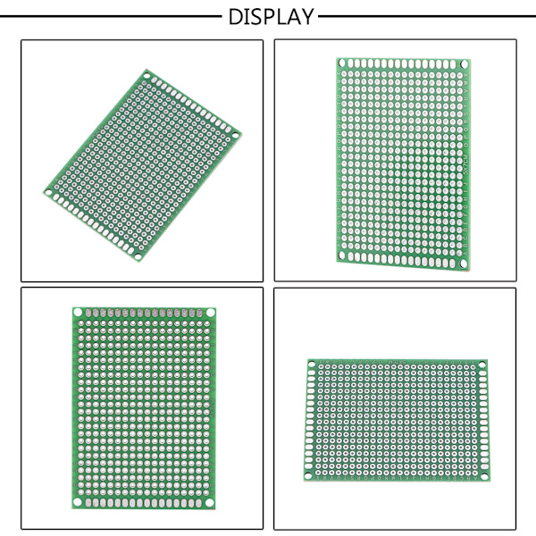 10 stk. 5cmx7cm Dobbeltsidig Prototyping DIY Lodding Universal PCB Kretskort