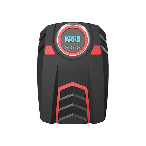 12V Digital Dekkpump med LED-lys, automatisk avstenging, luftkompressor for biler, sykler og sportsballer