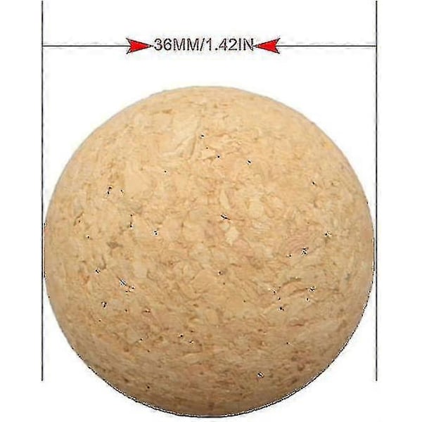 12 st Korkbollar för Bordsfotboll, Naturliga Korkbollar Mycket Tysta (diameter 36mm) Zekai