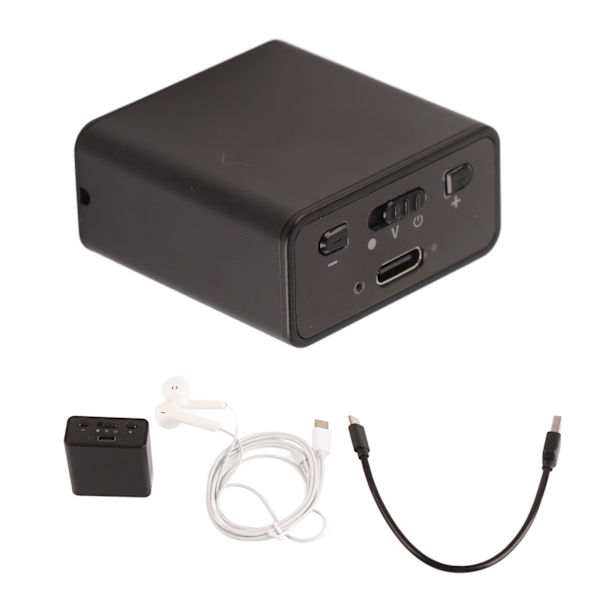 Mini digital röstinspelare stark magnetisk adsorption AI intelligent HD brusreducering röststyrd inspelare neutral engelska 32GB