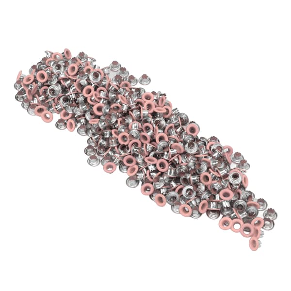 500 stk. trykknapper, jernmateriale, flade, glatte, lyse overflader, lette, farverige sy-trykknapper YK4/5C31 (Pink)
