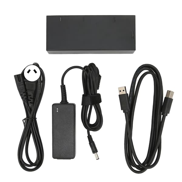 Sensorstrømforsyning Sikker Stabil USB-spillkonsollstrømadapter for Xbox One S for Windows 8 8.1 10 100-240V AU-plugg