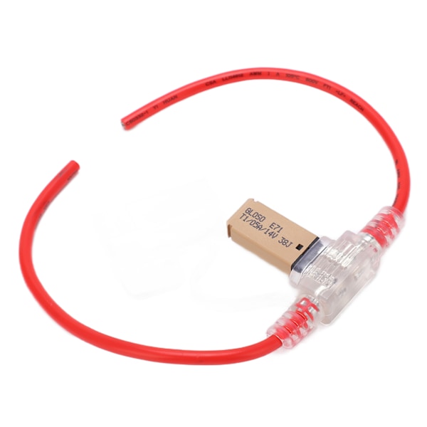 31,5 cm bilsäkringshållare vattentät 12AWG med automatisk återställning 5A säkring TPE+PVC för husbil yacht lastbil
