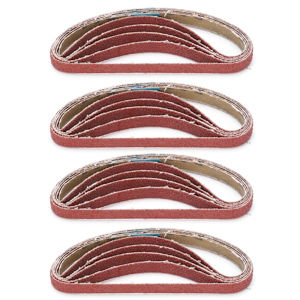 20 stk. sandpapirbånd slibende slibeværktøj til udskiftning af slibemaskine 330x10mm60#