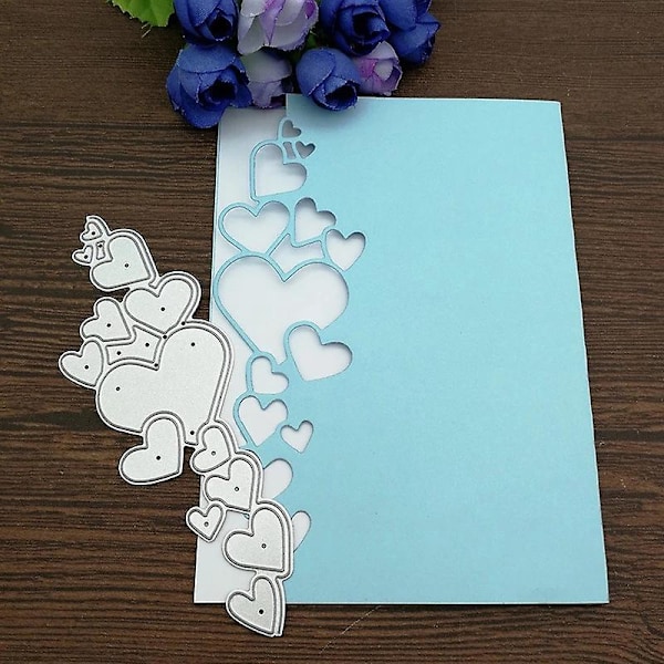 Hjerte Blonder Skæreforme Snefnug Metal Prægning Stencils Skabelon til Kortfremstilling Scrapbooking DIY Håndværk Album Papir