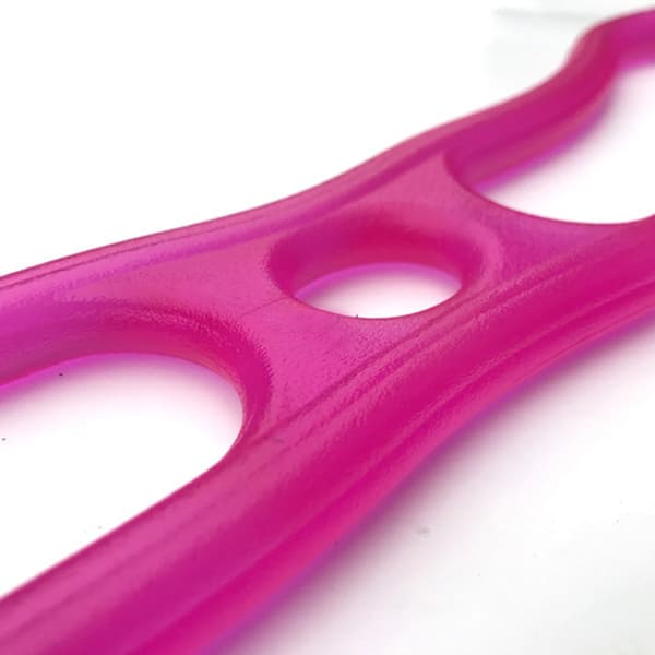 Åtta tecken Silikon Stretchbälte giftfritt Anti-damm Multifunktionellt Elastiskt Bälte Rosa