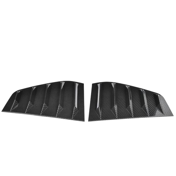 Par af sideudluftningsvindue Scoop Louver Trim Bilmodifikation Passer til R Mk6 2009-2013 Kulfiberstil
