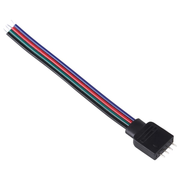 20 stk 4-bens kabelstik ledninger til 5050/3528/3014 RGB LED Strip lys 10 cm længde han