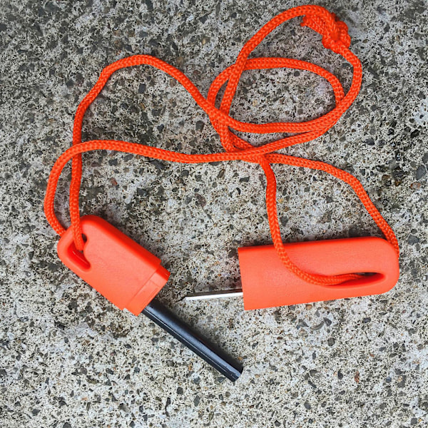 Kestävä Ulkoilmaelämän Lanyard Leirintään, Vaellukseen, Retkeilyyn ja Hätätilanteisiin - Oranssissa, Yksi Koko