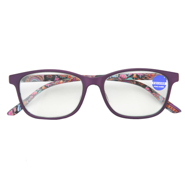 Näköväsymystä lievittävät Multifocal-lukulasit Anti Blue Rays Presbyopic-lasit (+200 violetti)