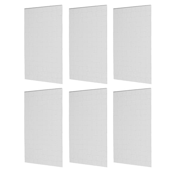 10 Set Blank Pussel Sublimering Värmeöverföring A4 20cmx29cm 120st Kit för DIY
