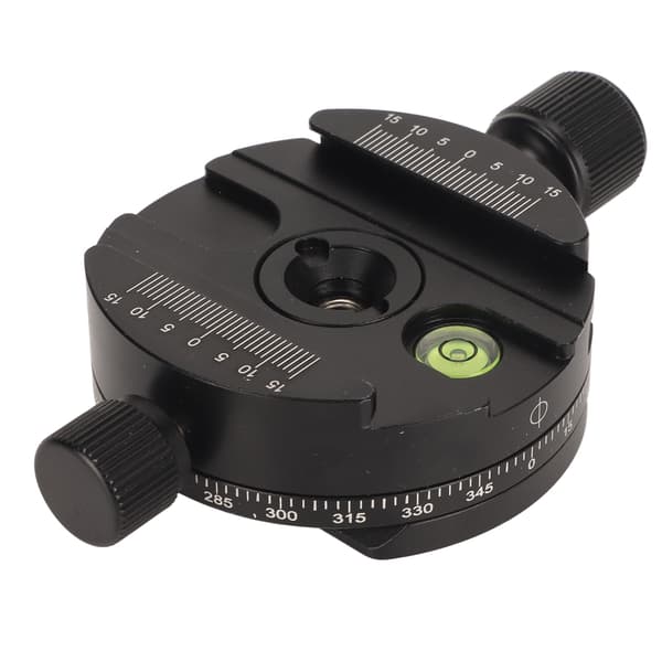 Quick Release Plademontering 360 Graders Panorama QR Plader Monteringsadapter med Boble Libelle til DSLR Videokamera