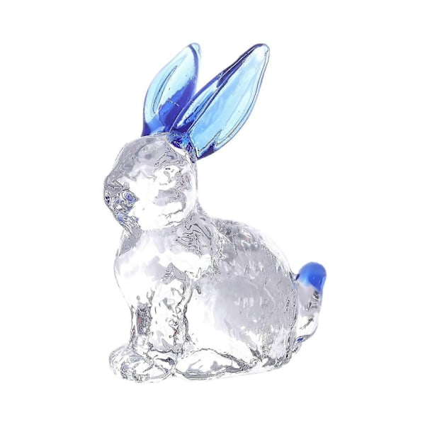 Påsk Kristall Kanin Figurer, Vår Påsk Kanin Staty, Glas Djur Ornament Bordsdekoration Heminredning