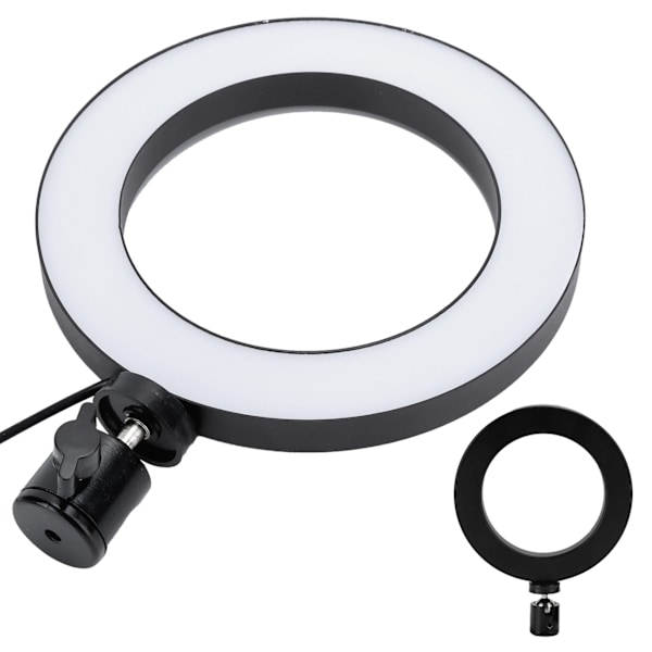 16 cm:n UN-160 3-värinen LED-rengasvalo, säädettävä täyttölamppu kauneusvalokuvaukseen ja live-lähetykseen