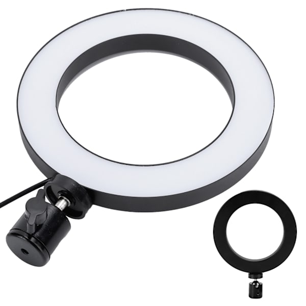 16cm UN‑160 3‑farvet LED ringlys justerbar udfyldningslampe til skønhedsfotografering Live