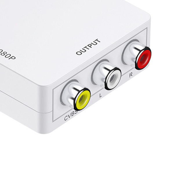 HD Multimedia Interface til AV-konverter 1080P Plug and Play RCA lydvideoadapter til PS5 Set Top Box HDTV