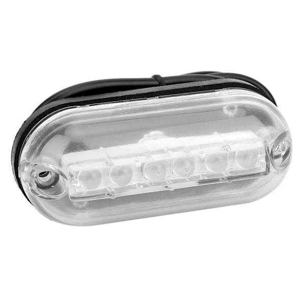LED undervandslys Vandtæt Marine Båd Yacht Bundlampe DC12V 3WRød