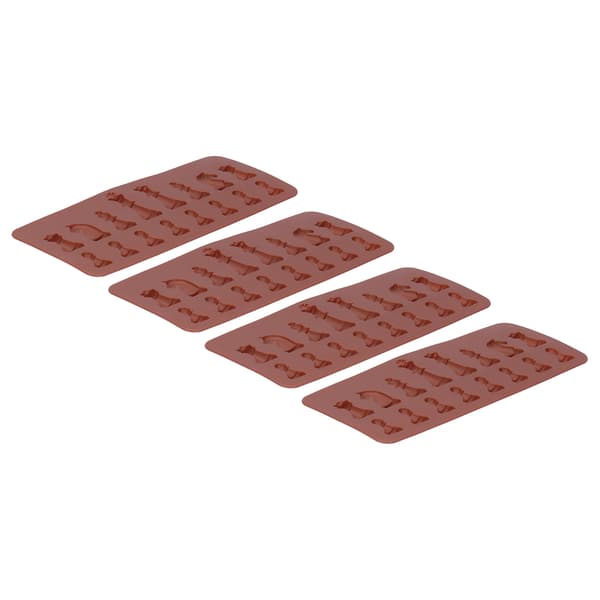 4 STK Skakform Silikoneform Chokolade Kageform til DIY Bagetilbehør