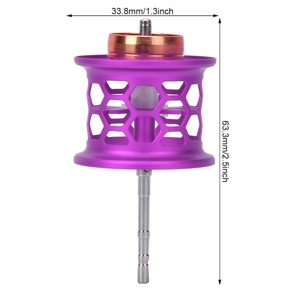 Aluminiumlegering Modificeret Wire Cup DIY Fiske Lure Baitcast Reel Fiskehjul Tilbehør Lilla