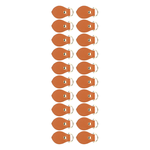 20 sæt læder D-ringe til pung Ægte læder D-ringe Pungfremstillingsudstyr til læder Crossbody-pung Craft Claybank