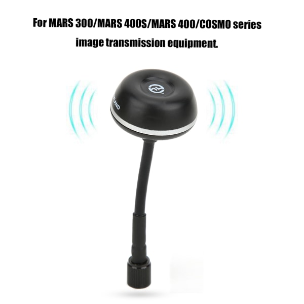 Svampeformet antenne sort til MARS 300/400S/400/COSMO billedtransmissionsenheder