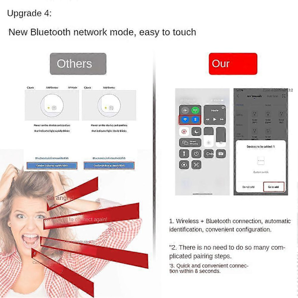 WiFi Smart Gardinbrytare Touch Design svart EU-kontakt