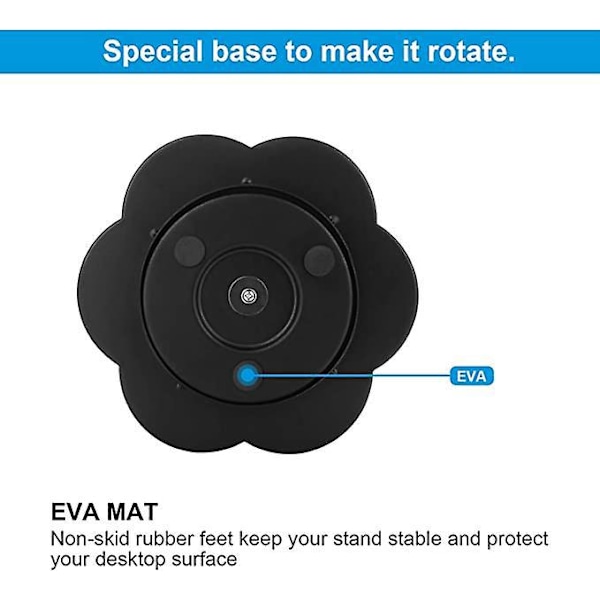 Roterende Blyantsholder til Skrivebord, Metal Penholder til Skrivebord med Skridsikker Gummidug, 360° Rotation og 7 Rum, Kontorartikler Opbevaringsarrangør