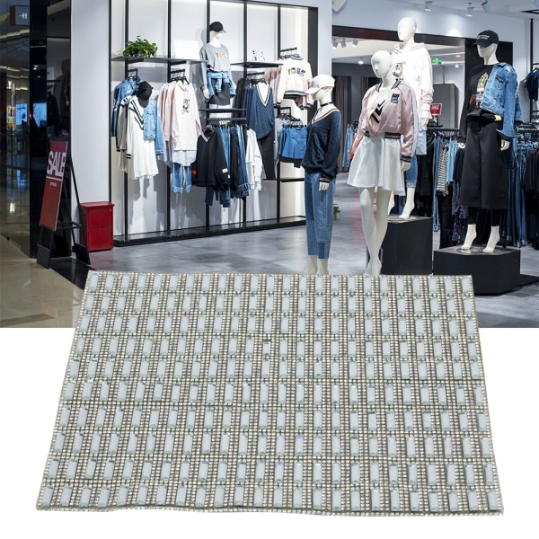 24*40 cm Hotfix Rhinestone Sheet Banding Mesh Trim Sheet DIY dekorasjonstilbehør