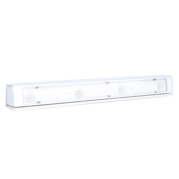 Vibrationssensorlampa 4 LED-låda garderobsskåpslampa för läsning, studier, arbete, skåp