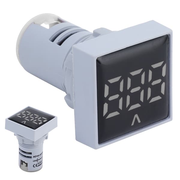 AD16‑22FSV Digital Spenningssignal Indikator Lyspanel Voltmeter Indikator 60~500V AC Hvit