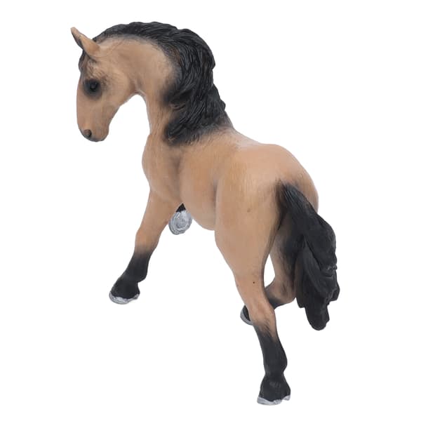 Lusitano Hest Solid Model Livagtig Dyrefigur Statisk Ornament Børn Kognitivt Legetøj